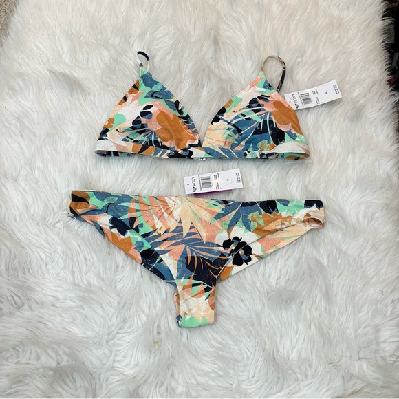 Roxy Other - Roxy Multicolor Tropical Bikini Set